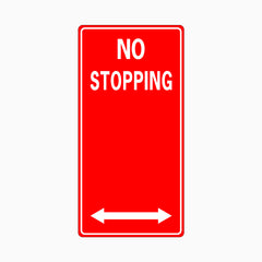 NO STOPPING SIGN Left and Right