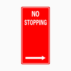NO STOPPING SIGN RIGHT
