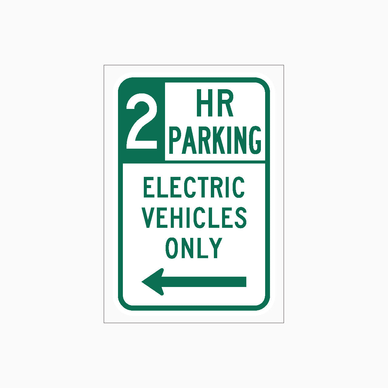 2HR PARKING - ELECTRIC VEHICLES ONLY