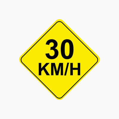 30Km/H SIGN (Yellow Diamond)