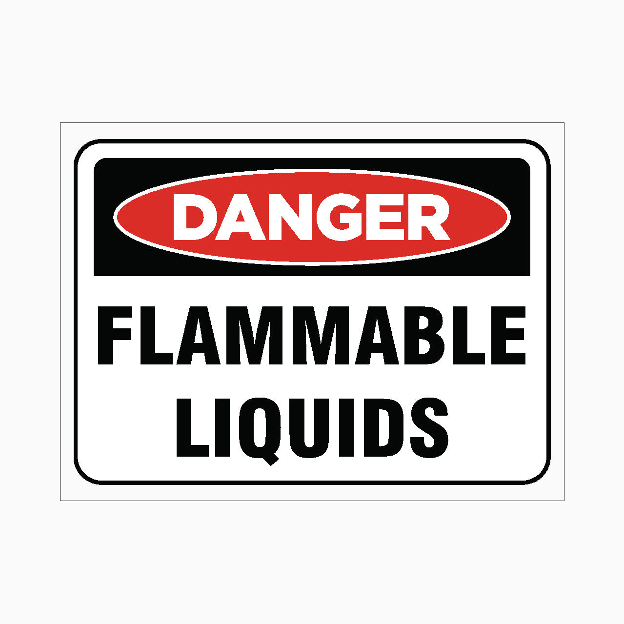 DANGER SIGN - FLAMMABLE LIQUIDS SIGN - SHOP ONLINE