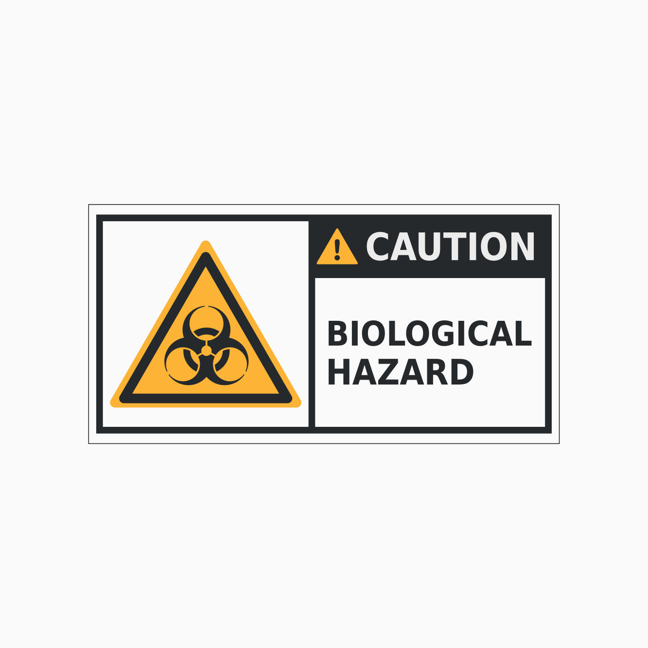 caution sign - BIOLOGICAL HAZARD SIGN