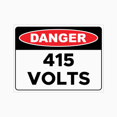 415 VOLTS SIGN