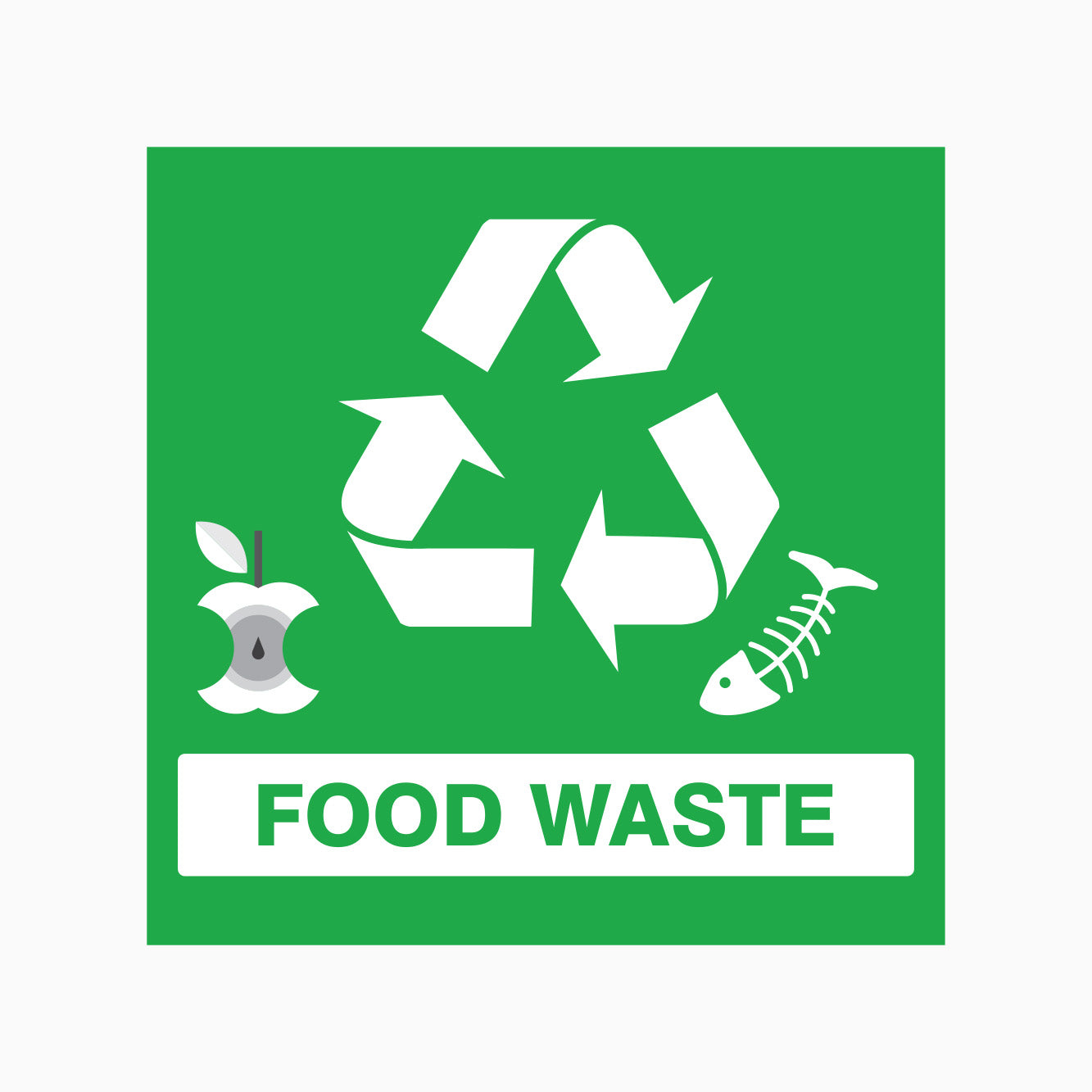 Waste Messaging Sign FOOD WASTE SIGN – Get signs