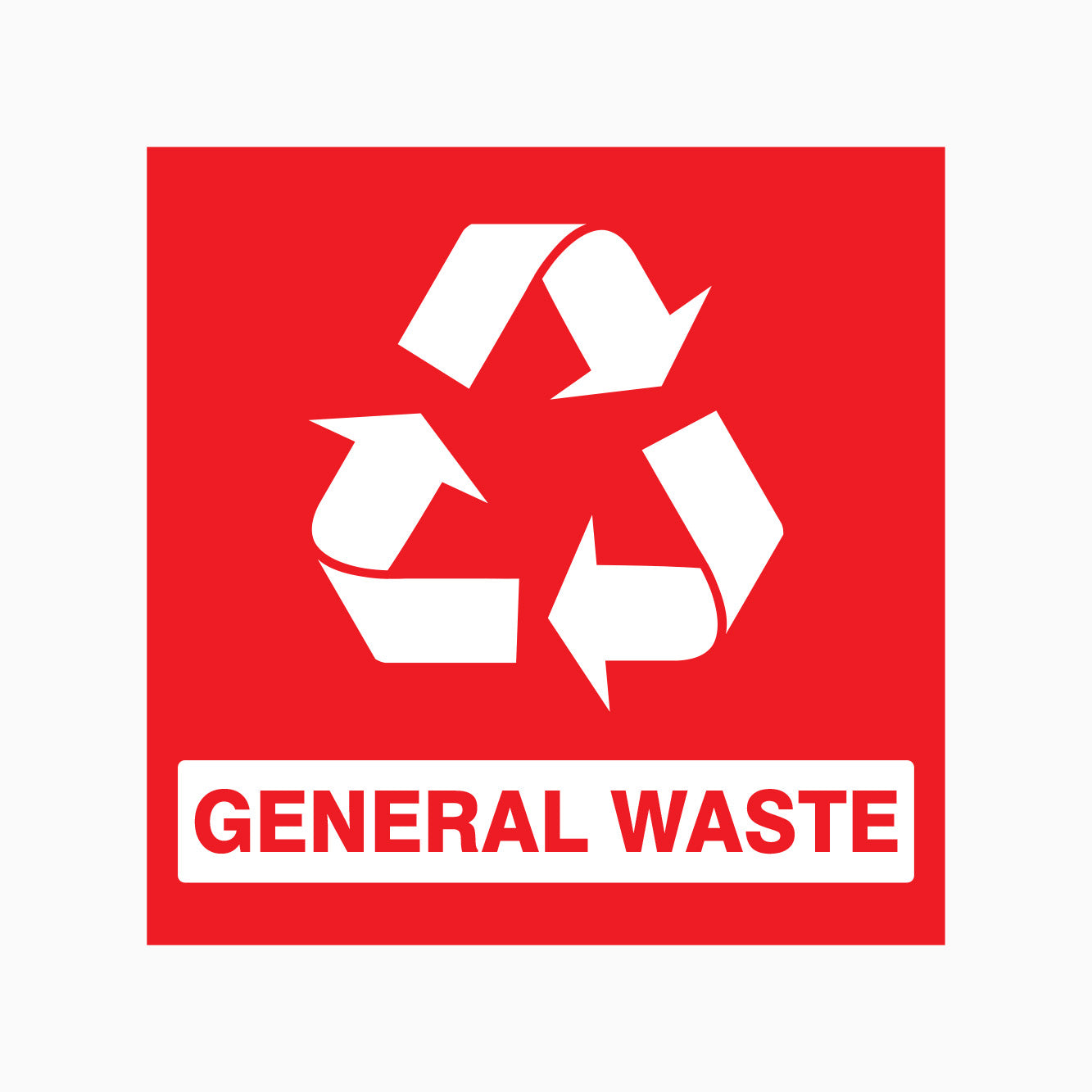 GENERAL WASTE SIGN – Get signs