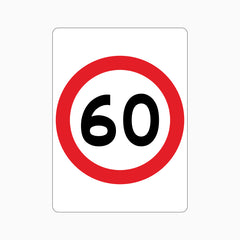 60km Speed Limit SIGN