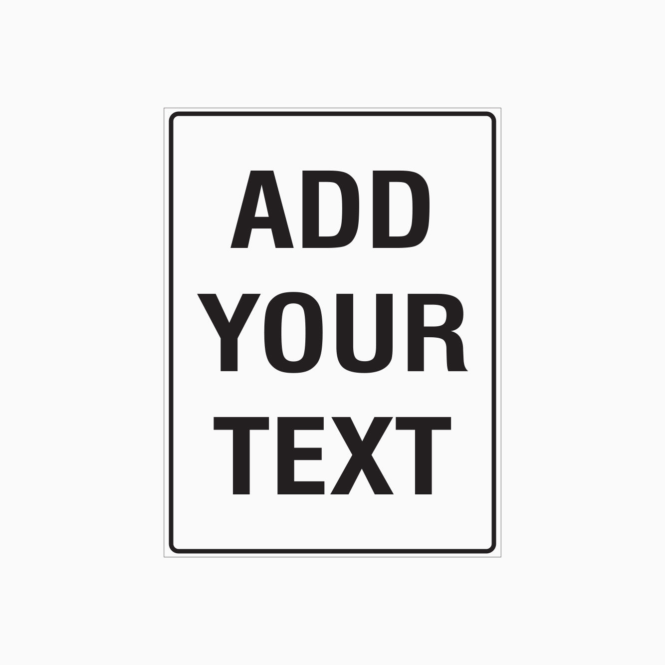 ONLINE CUSTOM SIGN (vertical) – Get signs