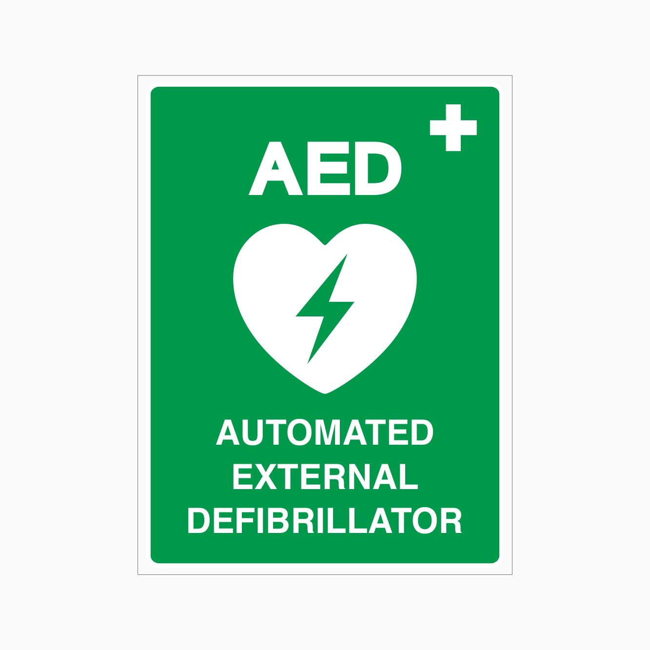 AED - AUTOMATED EXTERNAL DEFIBRILLATOR SIGN in Australia – Get signs