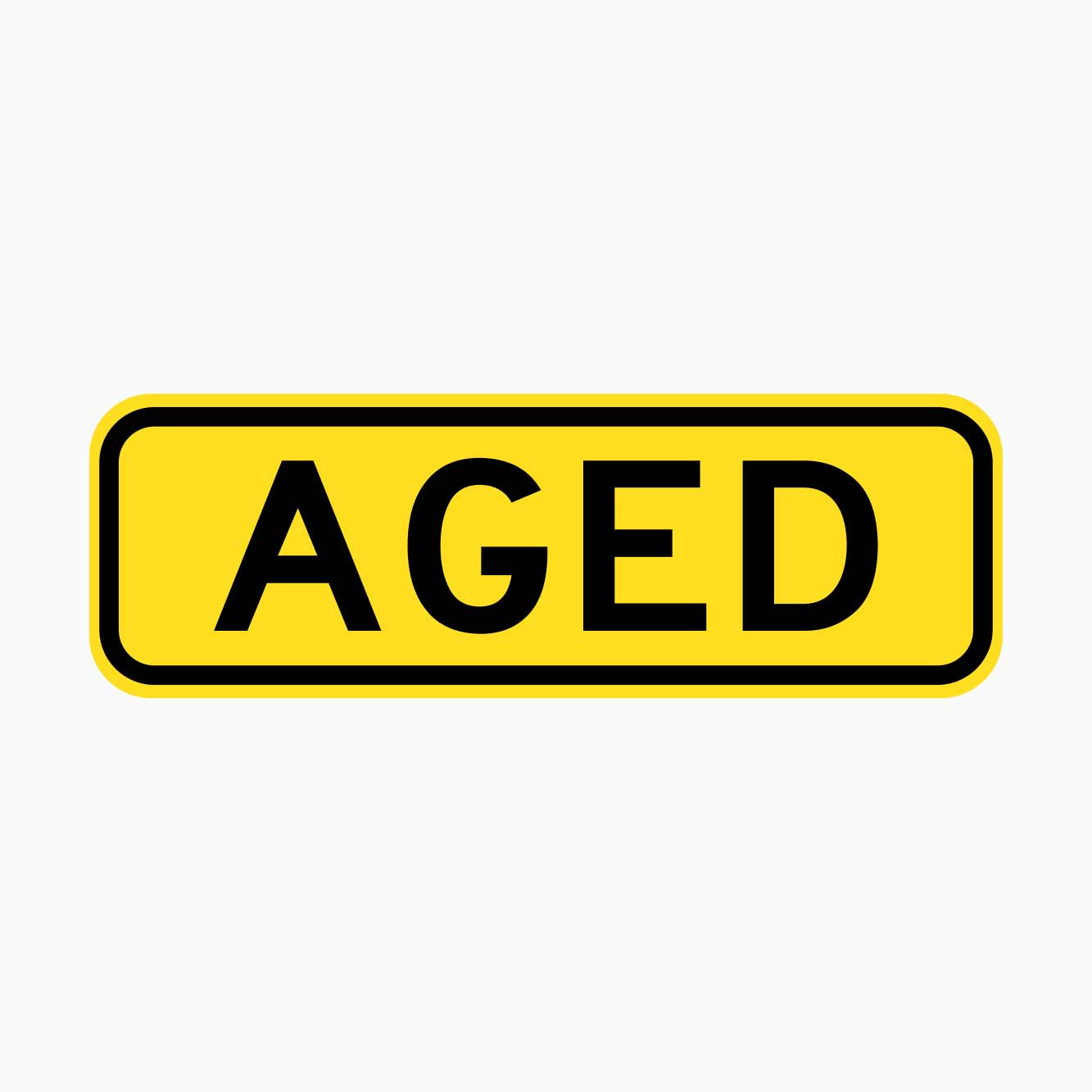 AGED SIGN - W8-20 - GET SIGNS