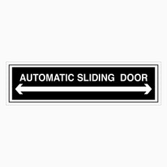 AUTOMATIC SLIDING DOOR (WITH ARROW SYMBOL) DECAL