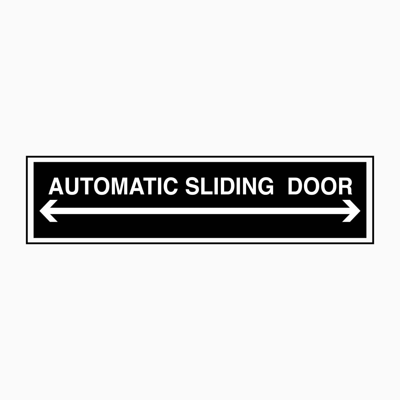 AUTOMATIC SLIDING DOOR (WITH ARROW SYMBOL) DECAL