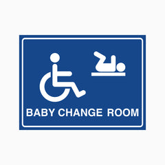 BABY CHANGE DISABLED TOILET SIGN