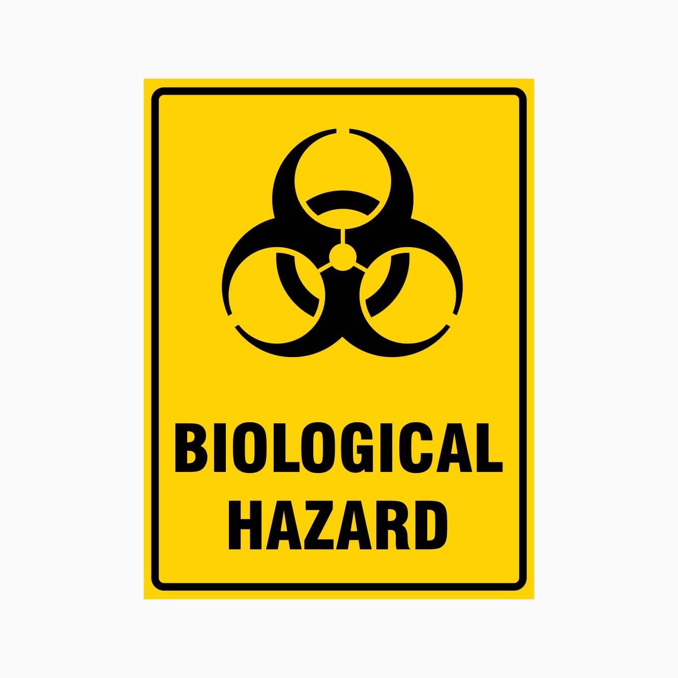 BIOLOGICAL HAZARD SIGN - GET SIGNS