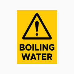 BOILING WATER SIGN