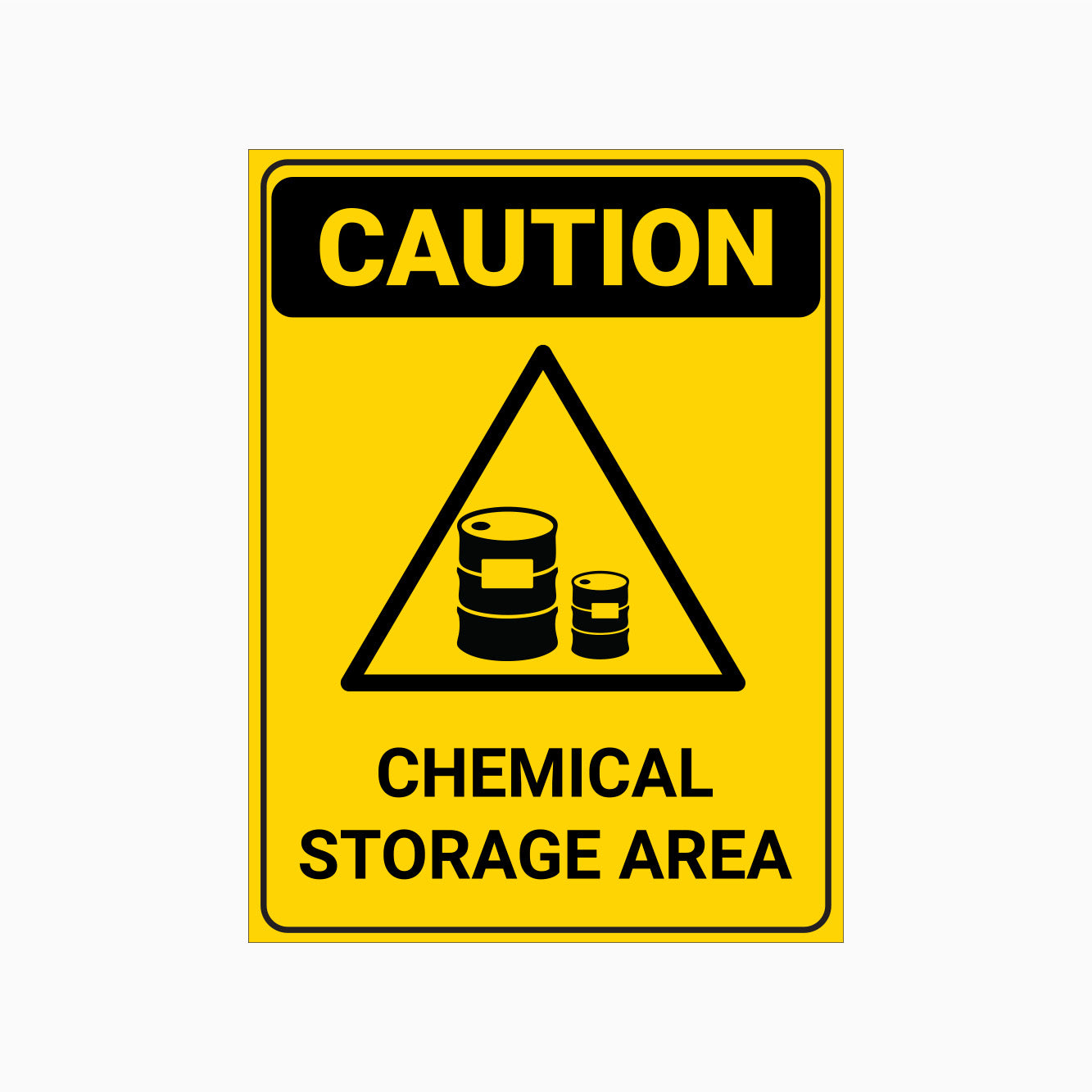 CHEMICAL STORAGE AREA SIGN