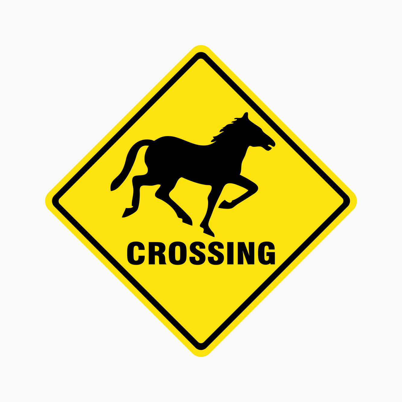 HORSE CROSSING SIGN