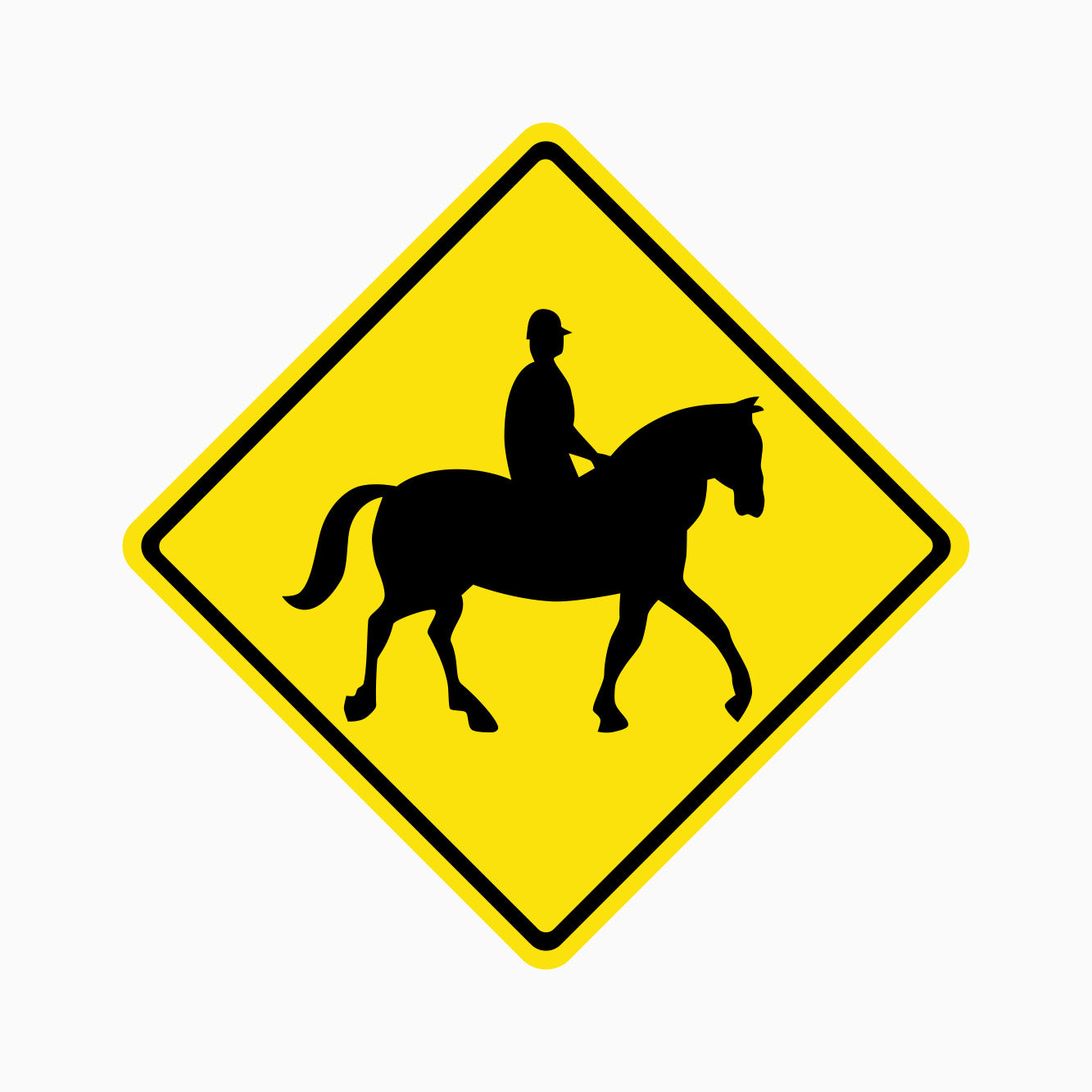 CAUTION HORSE RIDER SIGN – Get signs