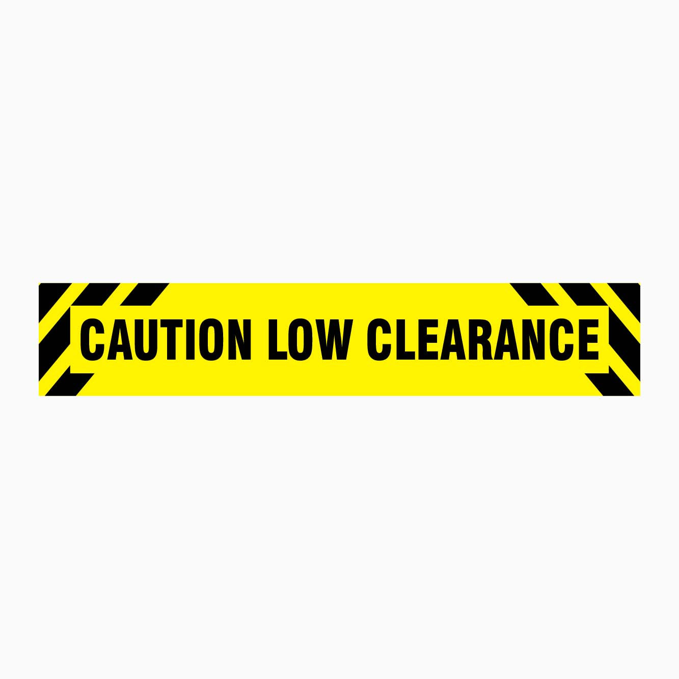 CAUTION LOW CLEARANCE SIGN