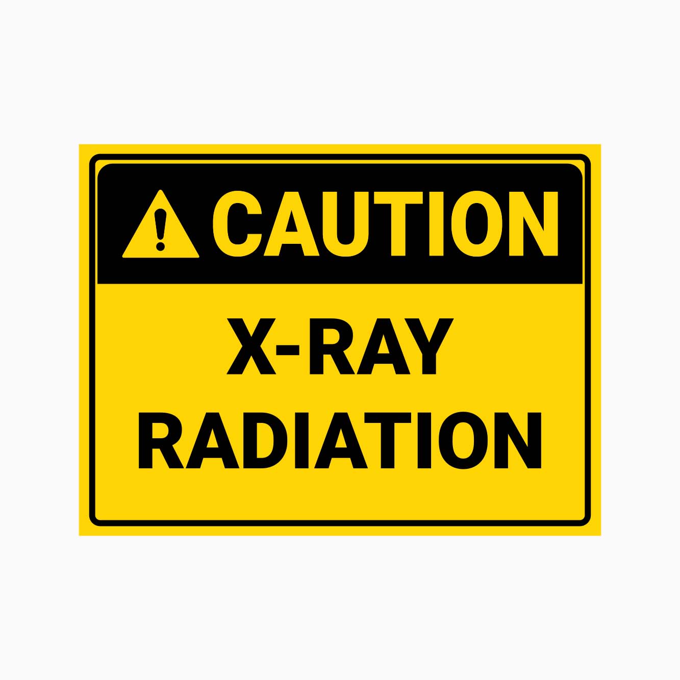 X - RAY RADIATION SIGN - GET SIGNS