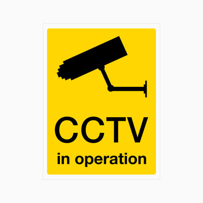CCTV IN OPERATION SIGN