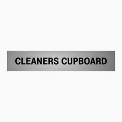 CLEANERS CUPBOARD SIGN