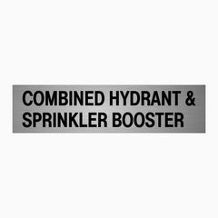 COMBINED HYDRANT & SPRINKLER BOOSTER SIGN