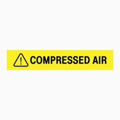 WARNING COMPRESSED AIR SIGN