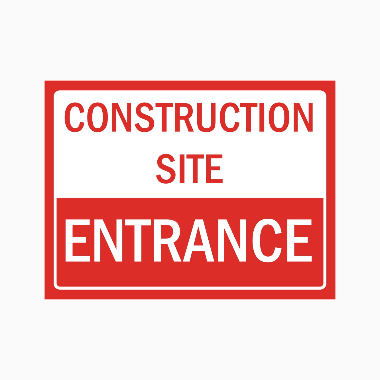 CONSTRUCTION SITE ENTRANCE SIGN