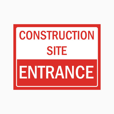 CONSTRUCTION SITE ENTRANCE SIGN