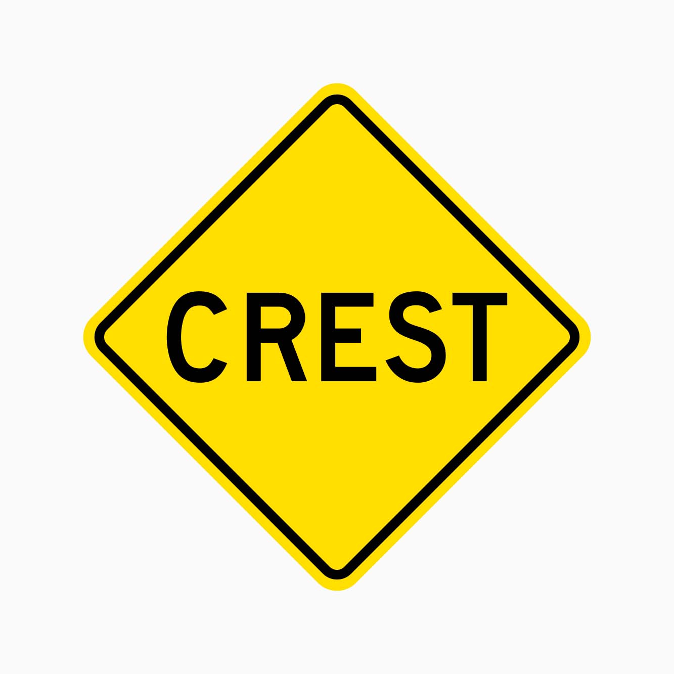 CREST SIGN W5-11 GET SIGNS