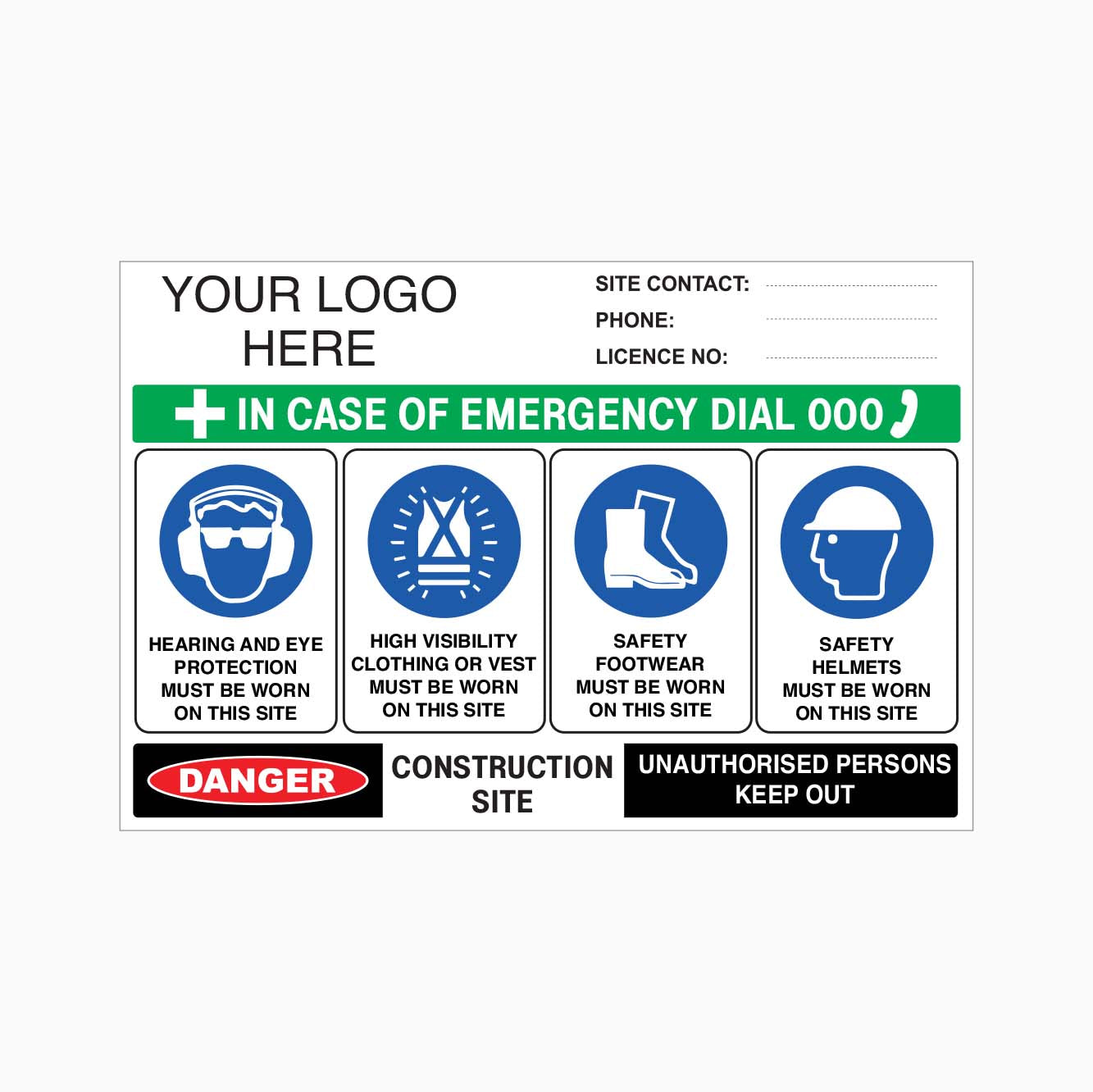 Builders Sign Example BUILDER CONSTRUCTION SITE SIGN | GET SIGNS – Get signs