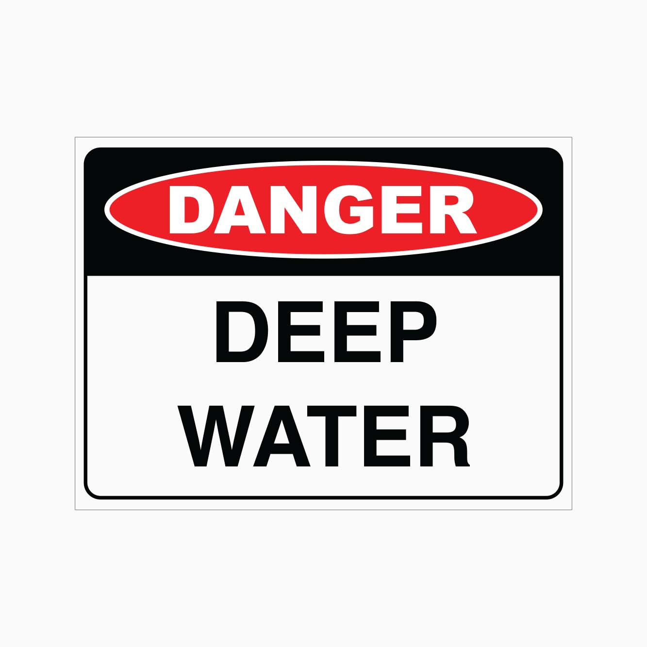 DANGER DEEP WATER SIGN – Get signs