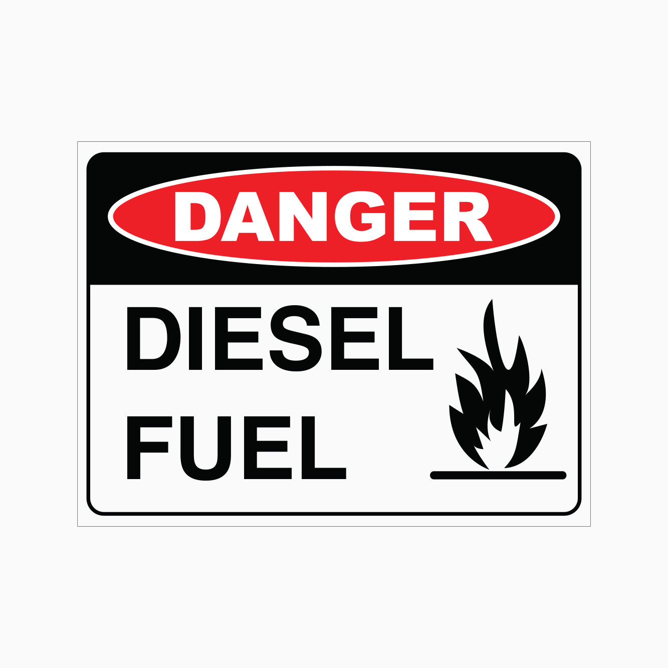 DANGER DIESEL FUEL SIGN – Get signs