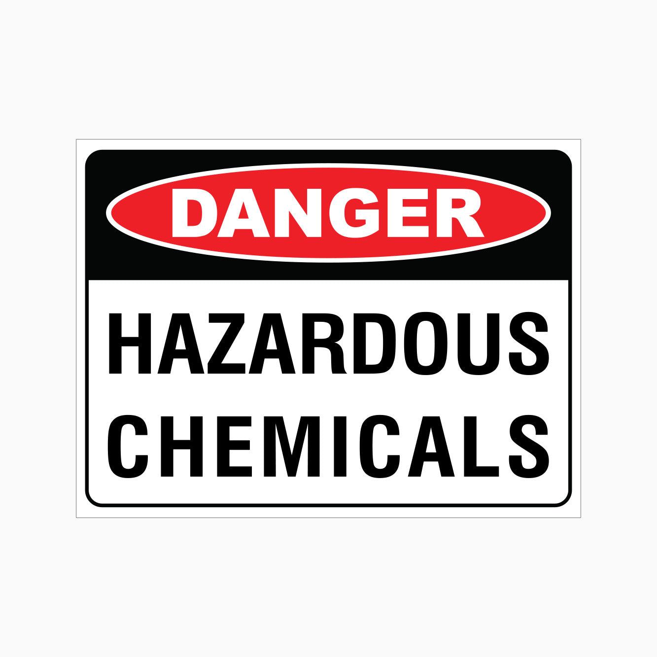DANGER HAZARDOUS CHEMICALS SIGN - GET SIGNS