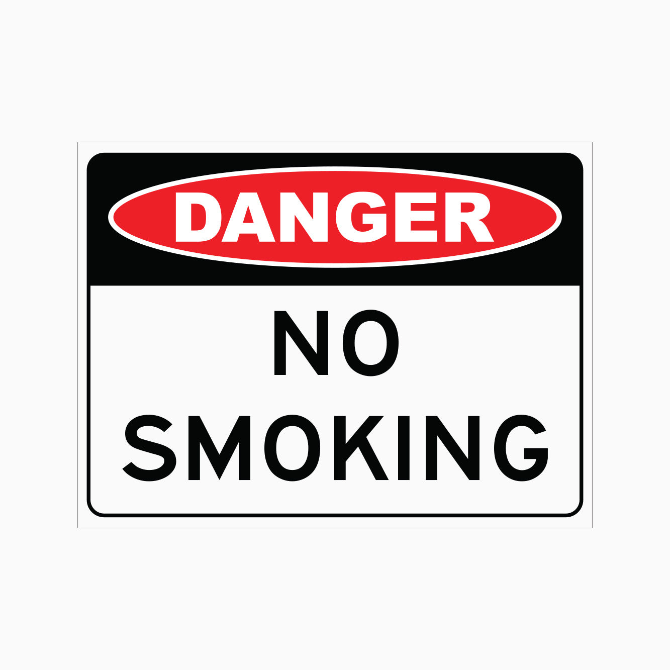 DANGER NO SMOKING SIGN - GET SIGNS