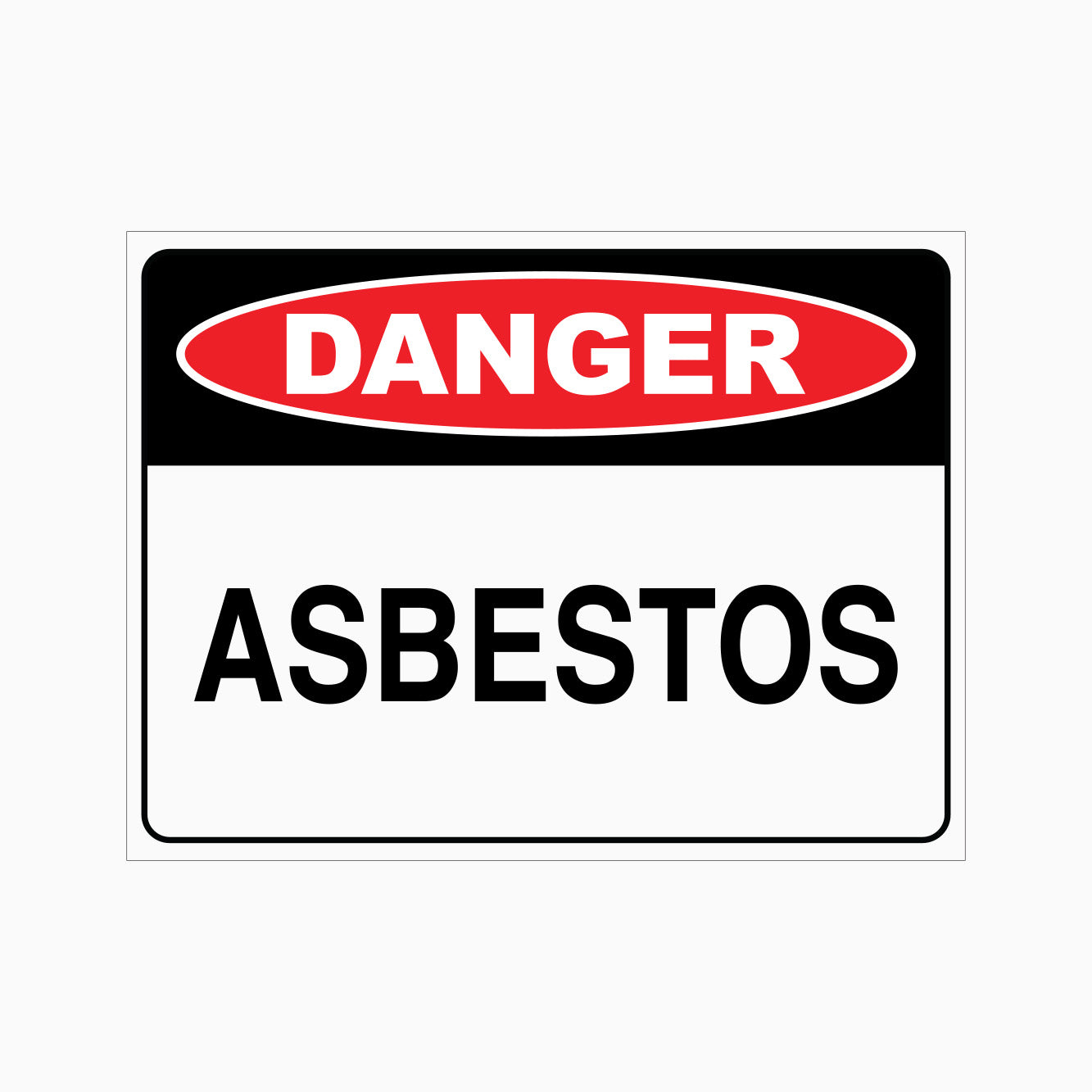 DANGER ASBESTOS SIGN - GET SIGNS