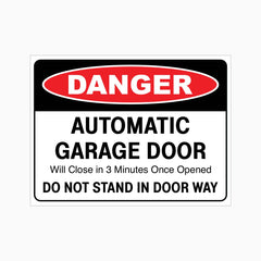 Gates Open & Close Automatically Sign | Safety Signage | GET SIGNS ...