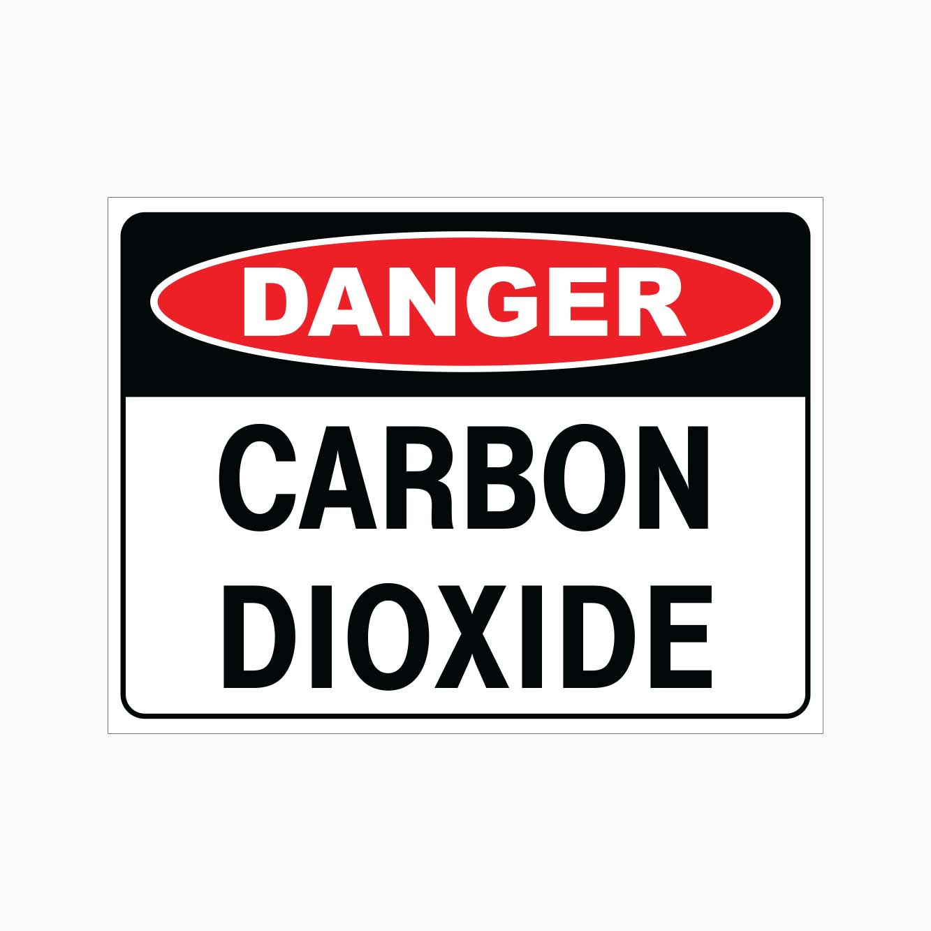 DANGER CARBON DIOXIDE SIGN - GET SIGNS