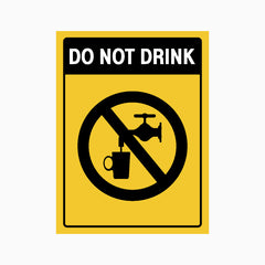 DO NOT DRINK SIGN