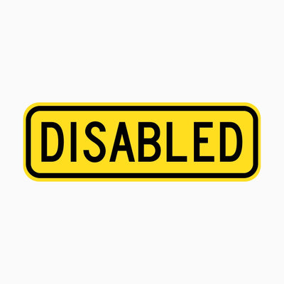 DISABLED SIGN