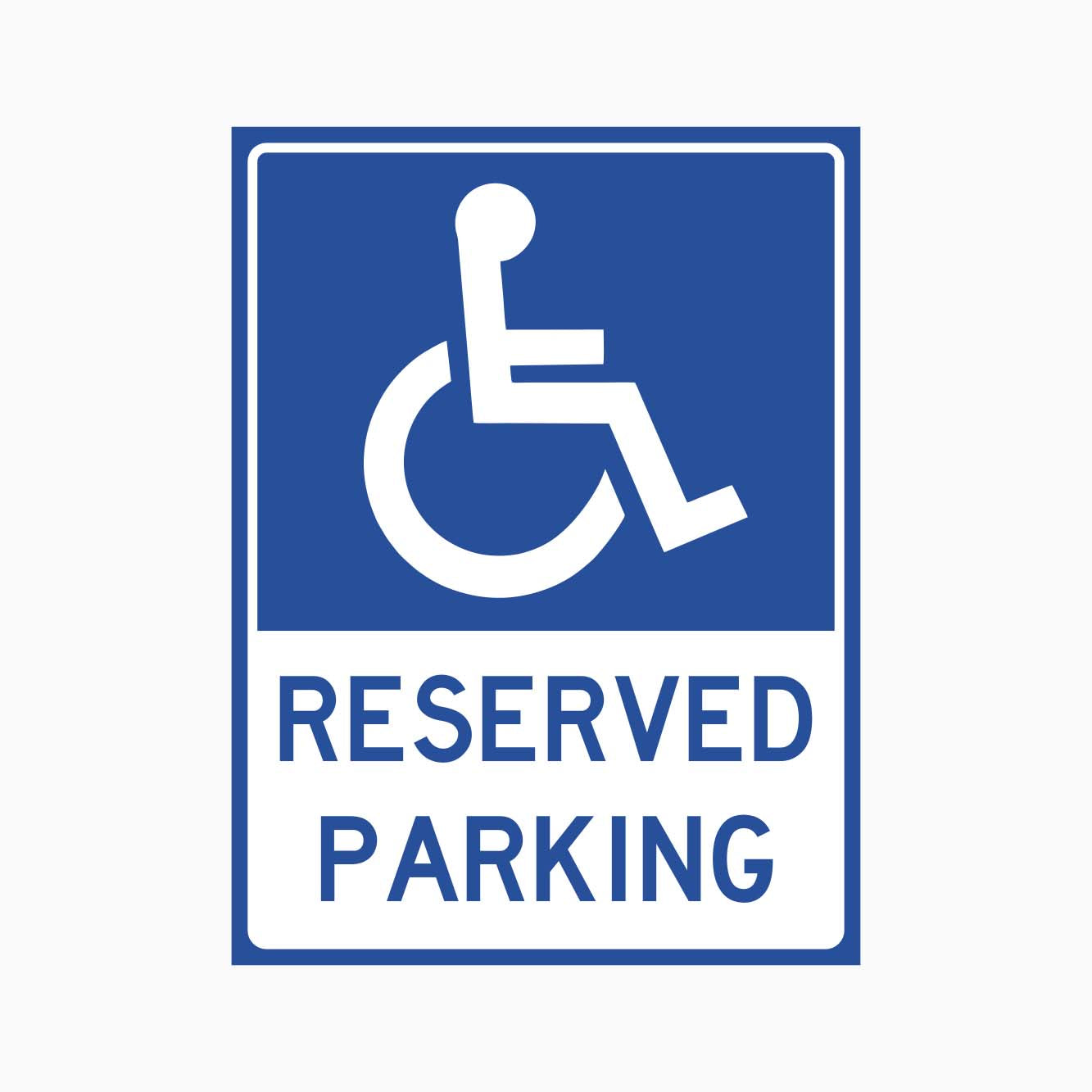 DISABLED RESERVED PARKING SIGN - GET SIGNS