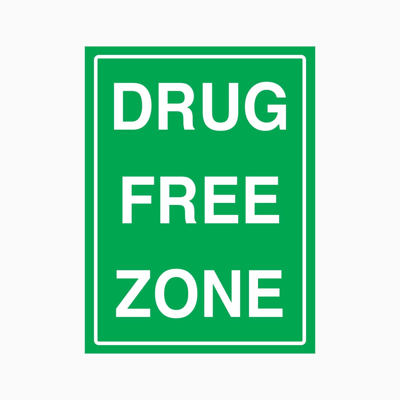 DRUG FREE ZONE SIGN - GET SIGNS 