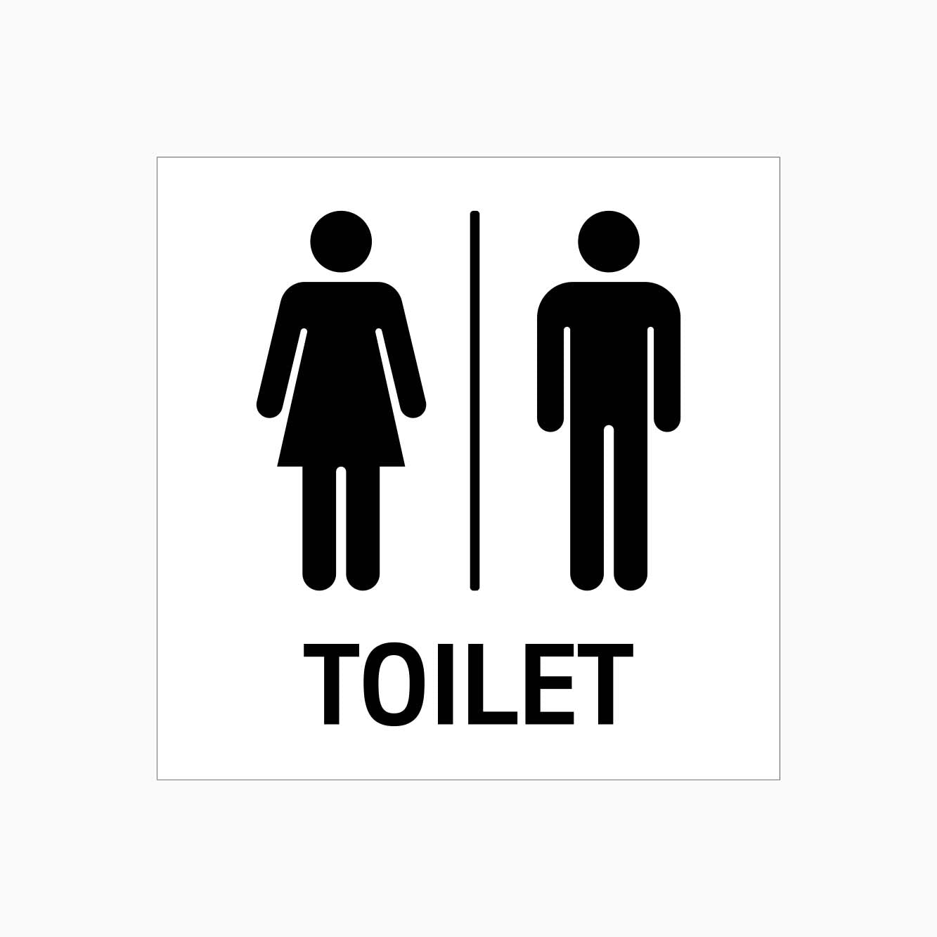FEMALE and MALE TOILET SIGN - GET SIGNS