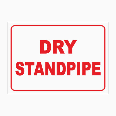 DRY STANDPIPE SIGN