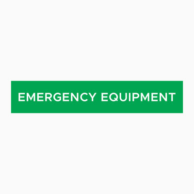EMERGENCY EQUIPMENT SIGN