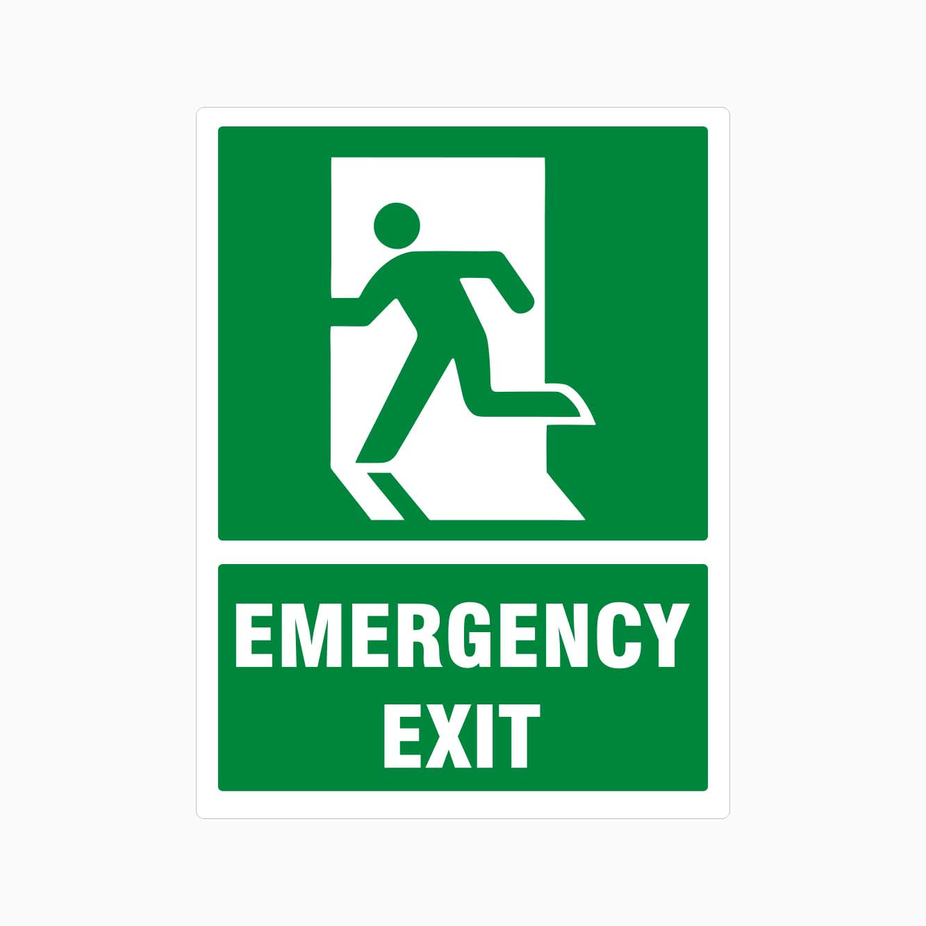 EMERGENCY EXIT SIGN (Left) - GET SIGNS