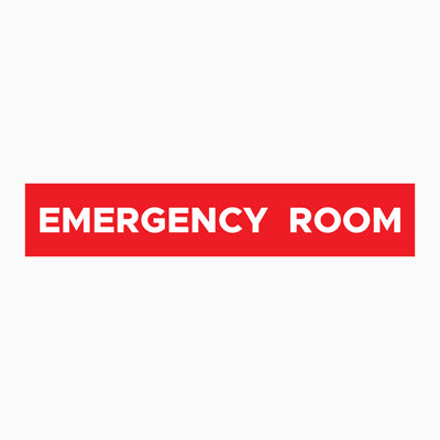 EMERGENCY ROOM  SIGN