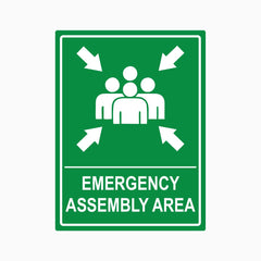 EMERGENCY ASSEMBLY AREA SIGN