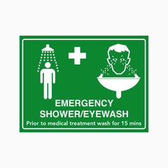 EMERGENCY SHOWER AND EYEWASH SIGN