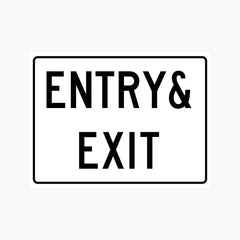 ENTRY/EXIT SIGN